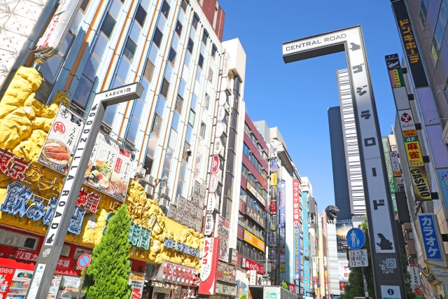 新宿の街並み